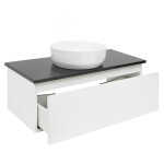 Koupelnová skříňka s krycí deskou SAT B-WAY 99x30x45 cm bílá lesk BWAY100WTK BWAY100WTK
