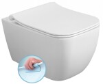 ISVEA - VEA závěsná WC mísa Rimless, 34,5x52cm, bílá 10VA02001