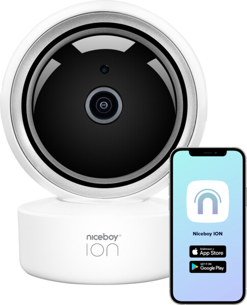 Niceboy ION Home Security Camera / Vnitřní IP kamera / 1080p / noční vidění / 355°/ WiFi / MicroSD (home-camera)