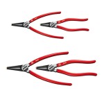 KNIPEX - Kleště precizní, na pojistné kroužky Ø 12-25mm - vnitřní, zahnuté - 130mm, velké opěrné plochy na hrotech (4821J11)