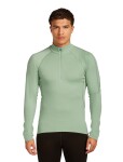 ICEBREAKER Mens 300 MerinoFine Polar LS Half Zip, Seaglass (vzorek) velikost: M
