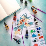 Mont Marte Acrylic Ink Premium sada 12 x 20 ml Basic