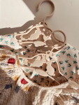 Konges Sløjd Dětská šatní ramínka Bunny – set 5 ks, béžová barva, plast