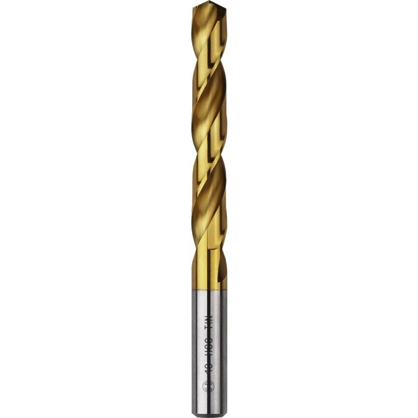 Bosch Accessories 2609255105 HSS kovový spirálový vrták, 8 mm, délka 117 mm, TiN, DIN 338, válcová stopka, 1 ks
