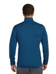 ICEBREAKER Mens 400 RealFleece Descender LS Zip, Atlantis velikost: M