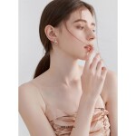 Náušnice s perlou a zirkony Noa Rose Gold, Zlatá