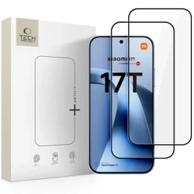 Tech-Protect Glass Fit+ černá / Tvrzené sklo / Xiaomi 17T / 2 ks (5906302323456)