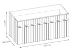 COMAD - Skříňka pod umyvadlo 100cm 1 zásuvka 5907611656259