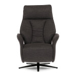 Relaxační křeslo, elektrické zabudované ovládání, hnědá, látka, TV-B3973 BR2