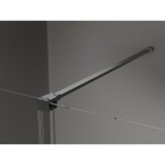 MEXEN/S - Velar sprchový kout, posuvné dveře 160 x 80 cm, dekor, grafit kartáčovaná 871-160-080-31-66