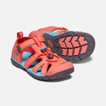 Dětské sandály SEACAMP II CNX, CORAL/POPPY RED, keen, 1022989/1022941/1022974, červená - 24