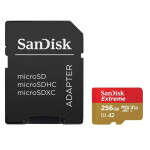 Paměťová karta SanDisk Extreme MicroSDXC 256GB+SD Adapter 190MB/s & 130MB/s