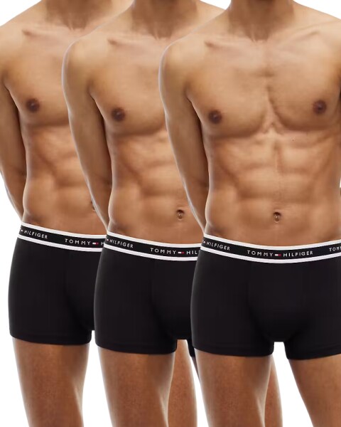 Pánské boxery Tommy Hilfiger UM03981 Modal Trunk černé