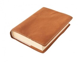 Kožený obal na knihu KLASIK XL 25,5 x 39,8 cm - kůže ořechová
