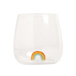 Eulenschnitt Sklenice na vodu s dekorací 370 ml – Rainbow, čirá barva, sklo