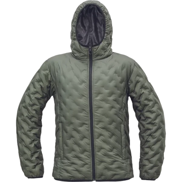 CERVA NEURUM péřová bunda tm.olivová 4XL 03310038E5007