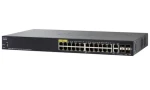 Cisco Small Business SG350-28MP / 24 x 10/100/1000 (PoE+) + 2 x gigabitů SFP + 2 x kombinace Gigabit SFP (SG350-28MP-K9-EU)