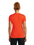 Dámské merino triko s krátkým rukávem ICEBREAKER Wmns 150 TechLite SS Tee icebreaker, Fervid velikost: L