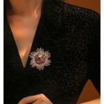 Exkluzivní brož Swarovski Elements Marchegiana, Zlatá