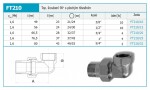 NOVASERVIS - Topenářské šroubení 90 s plochým těsněním 3/4" FT210/20