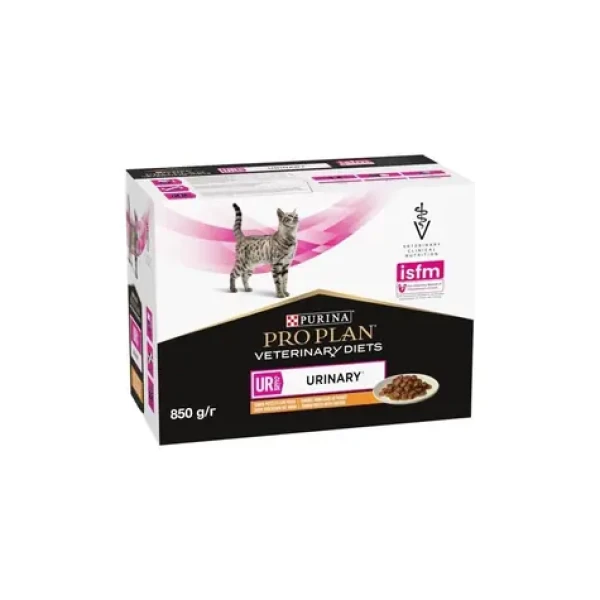 Purina Pro Plan Veterinary Diets Urinary Kuřecí 10x85 g / kapsičky pro kočky / podpora zdraví močových cest (8445290093592)