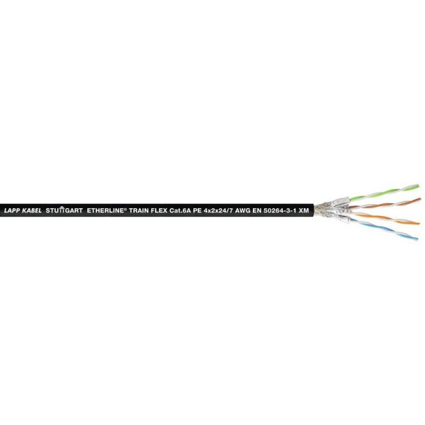 LAPP 2170908/500 ethernetový síťový kabel ETHERLINE® TRAIN FLEX černá 500 m