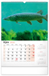 Nástěnný kalendář 2026 NOTIQUE - Rybářský, 33 x 46 cm