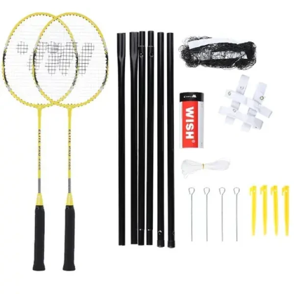 WISH Sada raket na badminton Alumtec 4466, žlutá (14-20-030)