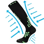 VOXX Podkolenky kompresní sportovní MARATHON s ionty stříbra ČERNÉ 39-42 117026