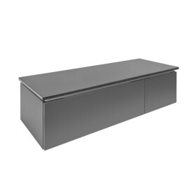Koupelnová skříňka s krycí deskou SAT Feel 120x30x46 cm antracit mat SATFEEL2120ANTD SATFEEL2120ANTD