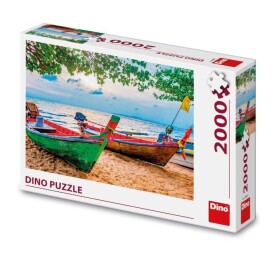 Puzzle Rybářské loďky 2000 dílků