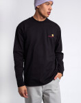 Tričko Carhartt WIP L/S American Script T-Shirt Black
