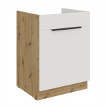 Spodní skříňka pod dřez Aria 60 ZL 1S BB - Premium Box Barva korpusu: Bílá, Barva dvířek: GR - Graphite AFM