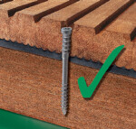 Vrut Spax terasový cylindrický TXS velikost: 5 x 50, barva: stříbrná, nelze po kusech; pouze celá balení: 200ks