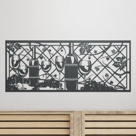 Samolepka Vinná réva Barva: černá, Velikost: 60 x 23 cm