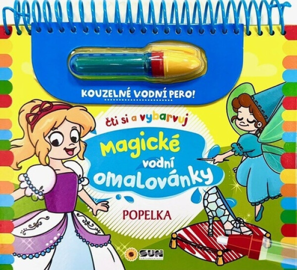 Popelka - Čti a vybarvuj Magické vodní omalovánky