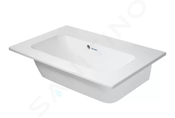 DURAVIT - ME by Starck Nábytkové umyvadlo Compact, 630x400 mm, s WonderGliss, matná bílá 23426332601