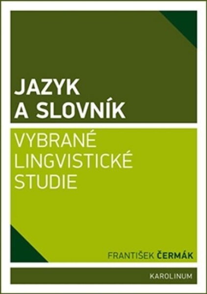 Jazyk slovník František Čermák