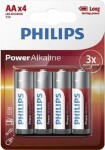 Philips baterie AA Power Alkaline - 4ks (LR6P4B/10)