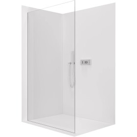 CERANO Sprchová zástěna Walk-in Crystal L/P - 8 mm - bezvzpěrový systém - chrom, transparentní sklo - 90x200 cm