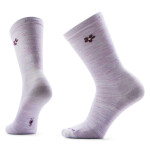 Dámské merino městské ponožky SMARTWOOL Women's Everyday Groovy Bloom Crew Socks, Purple Eclipse velikost: 34-37 (S)