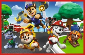 TREFL Puzzle Tlapková patrola: Zábavný psí den