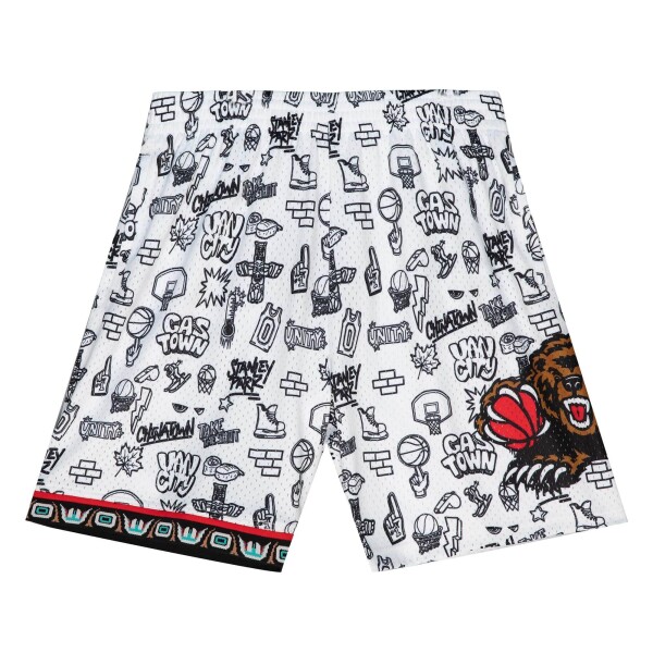 Mitchell & Ness Pánské kraťasy Vancouver Grizzlies NBA Doodle Swingman Shorts Velikost: M