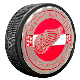 Mustang Puk Detroit Red Wings NHL Stars & Stripes Medallion