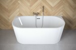 BESCO - Volně stojící vana VICA bílá - Barva - Bílá, Barva sifonu - Chrom, Rozměr vany - 150 × 80 VANVIC150