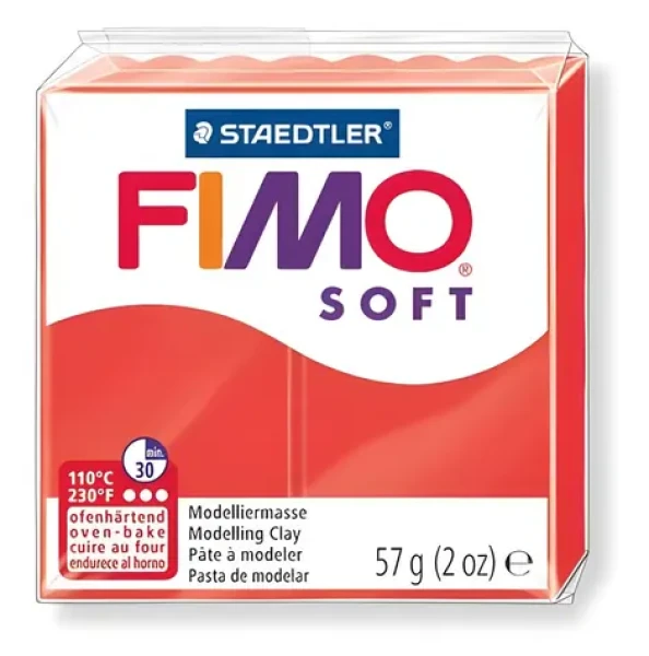 FIMO Modelovací hmota Soft indická červeň