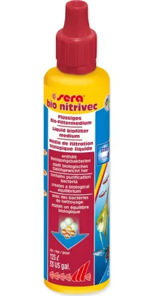 Sera Bio Nitrivec 50 ml / Úprava akvarijní vody / Startovací bakterie / Biologická filtrace (202308)