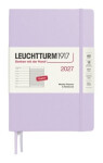 Týdenní plánovač & Zápisník Lilac, Medium A5 2027, anglicky