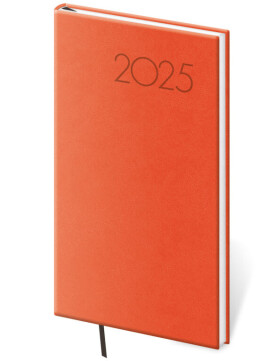 Týdenní diář 2025 Helma kapesní - Print Pop oranžový