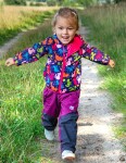 Kalhoty sportovní outdoorové, podšité fleezovou podšívkou, Pidilidi, PD1106-06, fialová - 104 | 4let